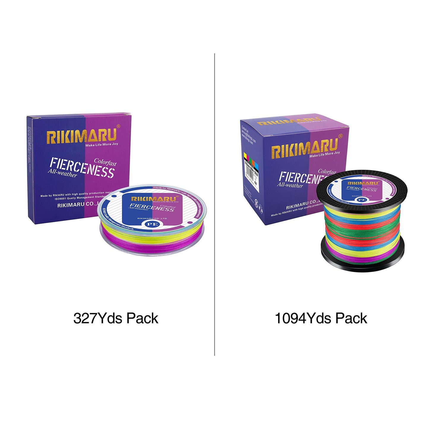 Braided Fishing Line Abrasion Resistant Superline Zero Stretch&Low Memory Extra Thin Diameter Multicolor 327Yds,30LB
