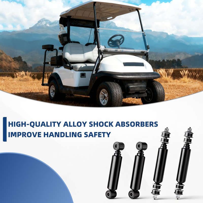 MIXOPOLY Golf Cart Shock Absorbers Kit for Club Car DS/Carryall/Precedent/Onward/Tempo Model 1981-UP, Front Rear Shocks Replaces OEM 1014235 1015813 102588601 1010991 1014236 1013164 102588501 1012183