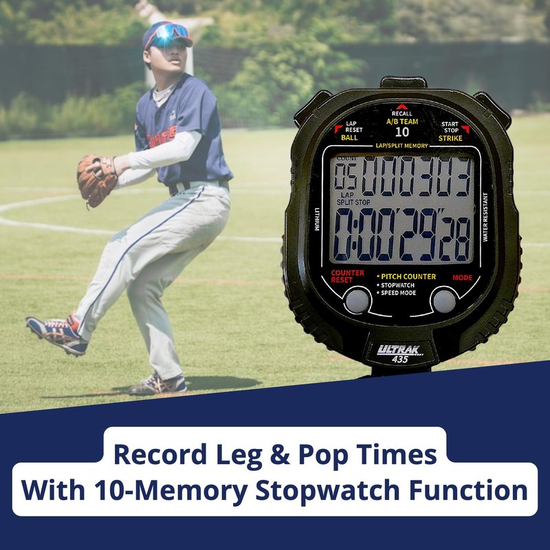 ULTRAK 435 Pitch Counter & Pitch Speed with 10 Memory Stopwatch