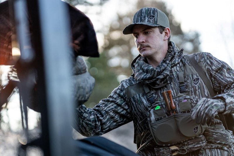 Camouflage Turkey Hunting Jacket for Men - BLOCKER OUTDOORS Finisher | Waterproof & Breathable