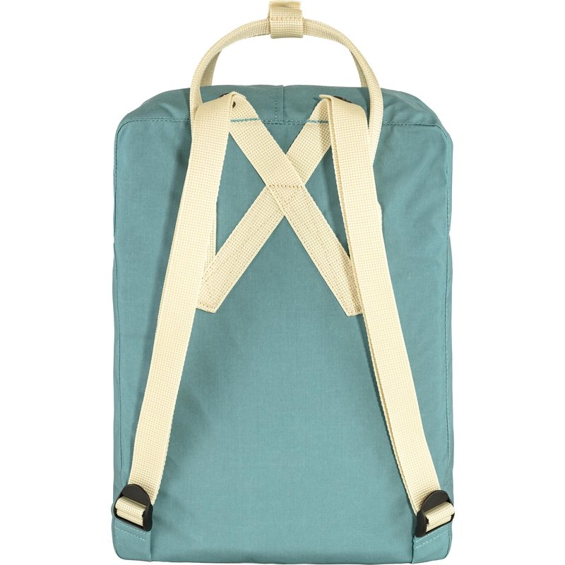 Fjällräven Kanken Backpack - Durable Vinylon Fabric, Water-Resistant, Classic Design - School, Travel, Sky Blue/Light Oak