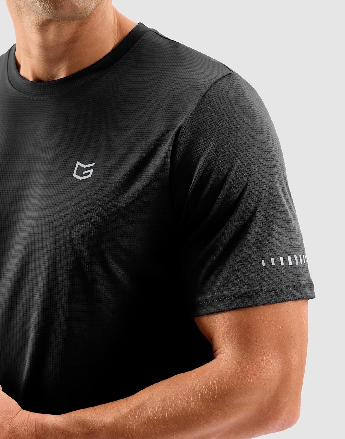 Men's Breathable Grid Workout T-Shirts - Lightweight Dry Fit UPF 50+ Sun Protection | Ideal for Running & Hiking