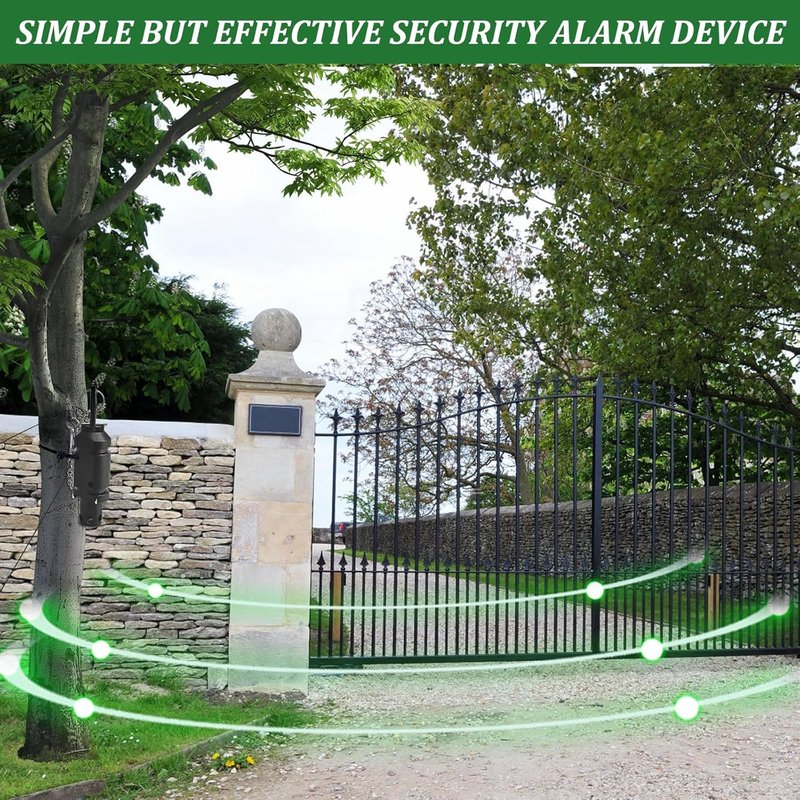 22 Adapter for 12 Gauge Trip Alarm – Camping Trip Wire Alarm Device with Perimeter Warning System – Early Warning Security for Campsites and Property – Black
