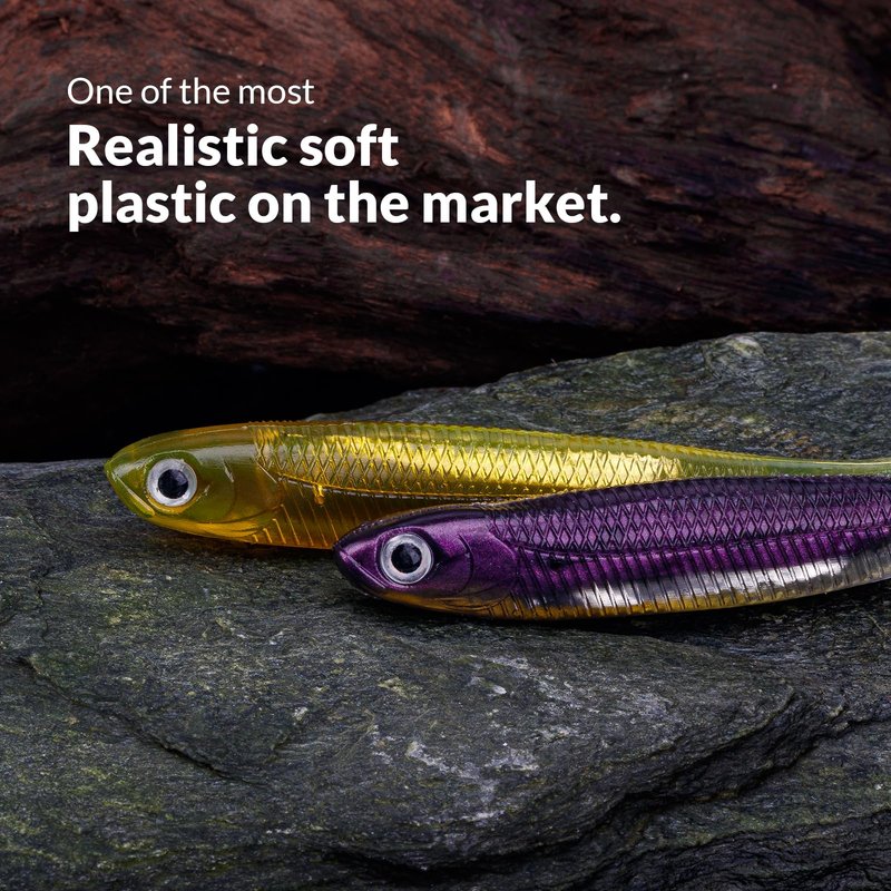 QualyQualy Soft Plastic Swimbait Paddle Tail Shad Lure Soft Bass Shad Bait Minnow Paddle Tail Swim Bait for Bass Trout Walleye Crappie - 2.75in, 3.14in, 3.94in, 5in