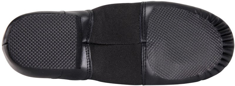 Linodes (Tent Leather Upper Jazz Shoe Slip-on for Women and Men's Dance Shoes Black 10.5M