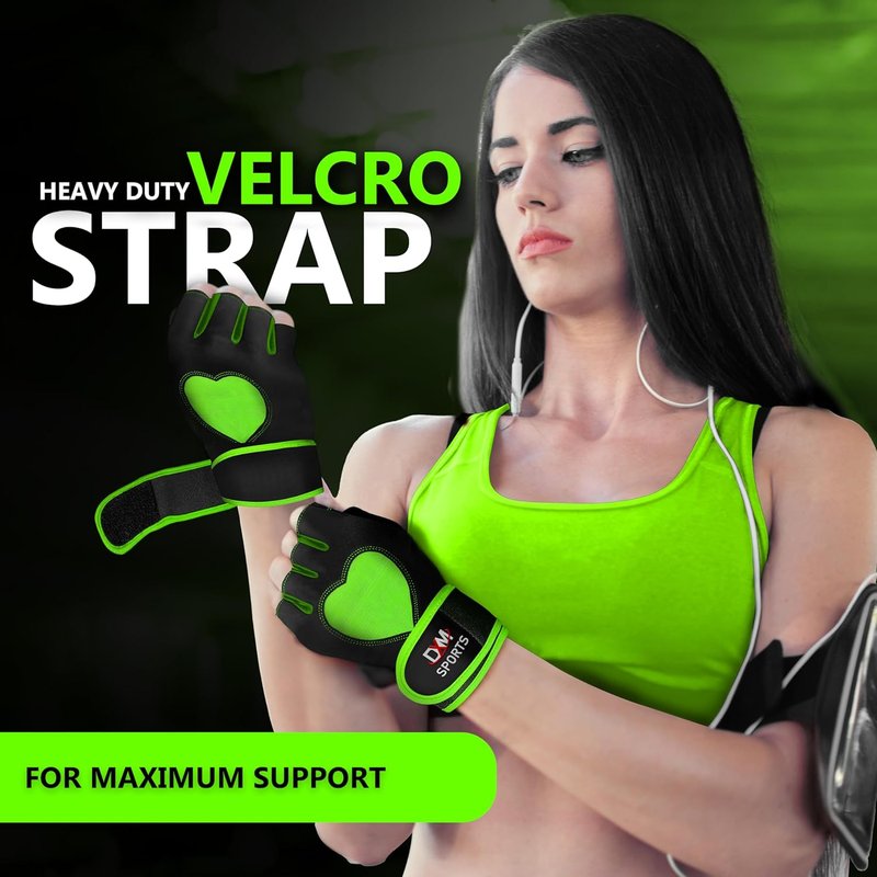 **Workout Gloves for Women - DXM SPORTS Weight Lifting Gloves with Wrist Support | Ideal for Gym, Cycling & Training**