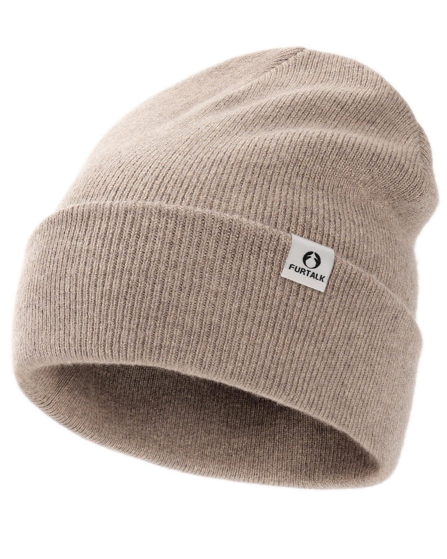 FURTALK Beanies for Women Men Winter Hats Soft Warm Beanie Hat Ladies Knitting Skull Cap Light Khaki