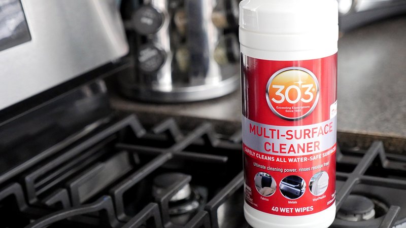 303 Products 30220-6PK 303 Multi Surface, All Purpose Cleaner Wipes, 40 Towelettes, Pack of 6