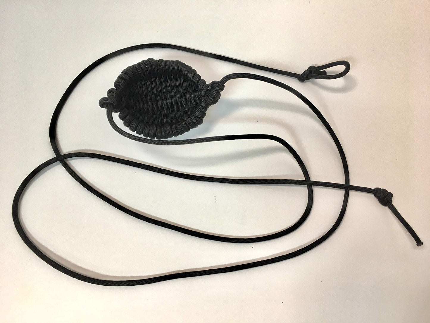 Paracord Shepherd Sling (Old-Fashioned Slingshot) Handmade by David The Shepherd (Black)