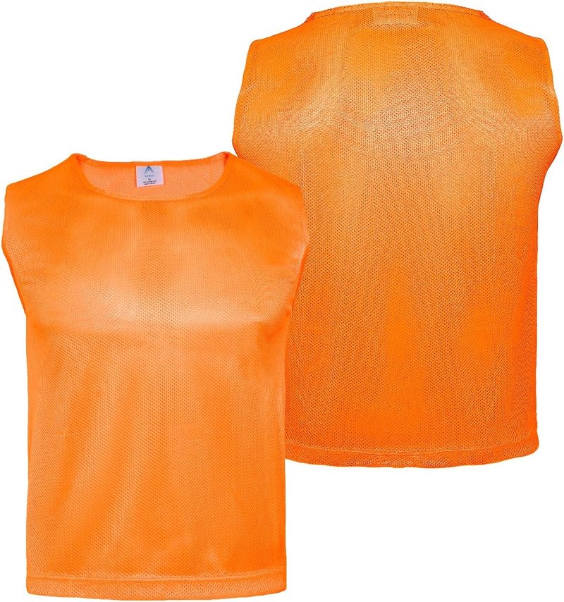Youth Soccer Pinnies - Breathable Mesh Scrimmage Vests for Sports | Youth Size