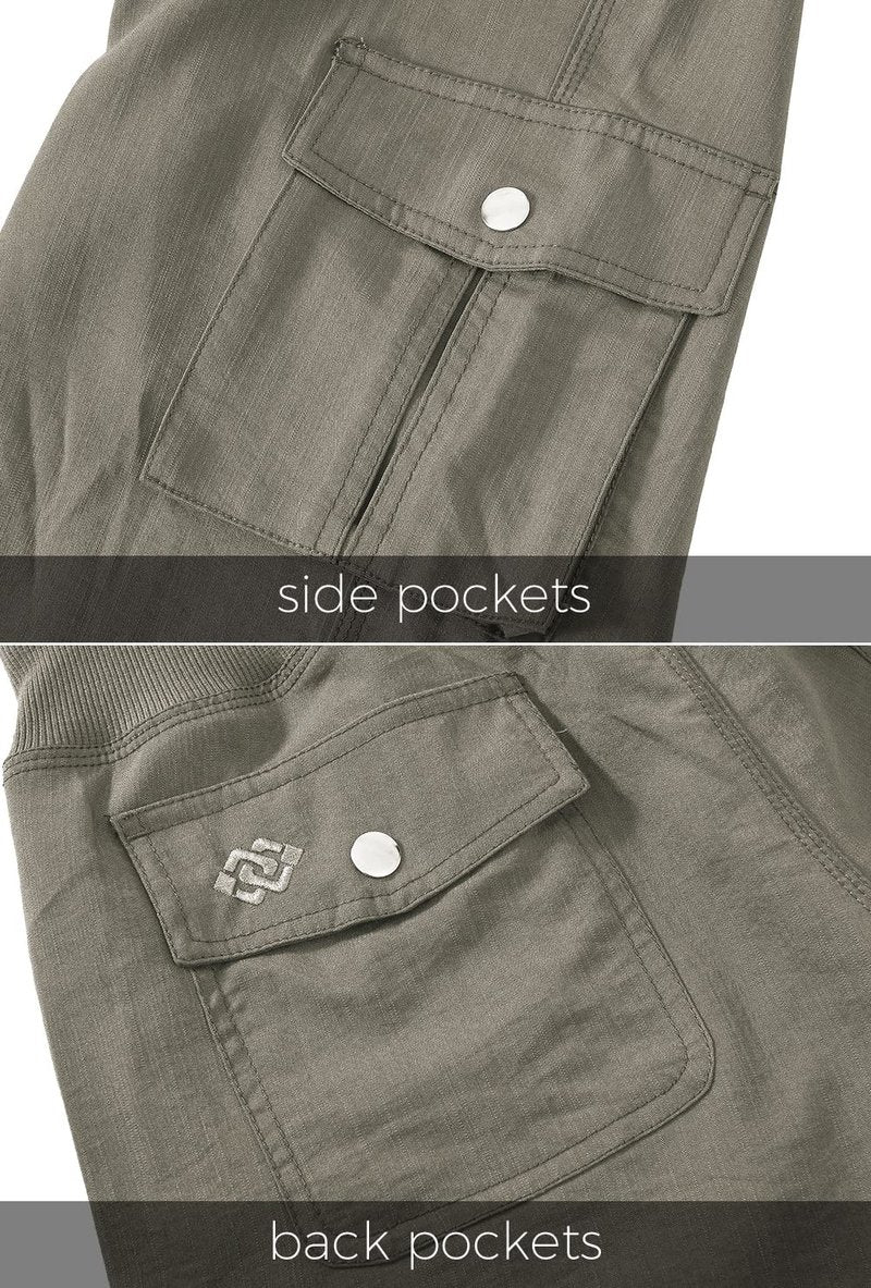 MoFiz Hiking Cargo Shorts for Women Outdoor Quick Dry Athletic Shorts for Boating Camping with Pockets Grey