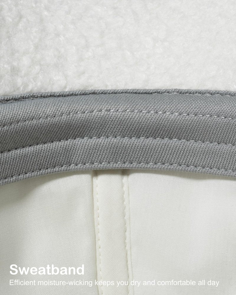GADIEMKENSD Sherpa Fleece Winter Baseball Cap for Women Lamb Wool Solid Color Warm Baseball Cap, Unstructured Fluffy Teddy Fleece Womens Fall Hat for Outdoor Travel Hip-Hop Dance Beige