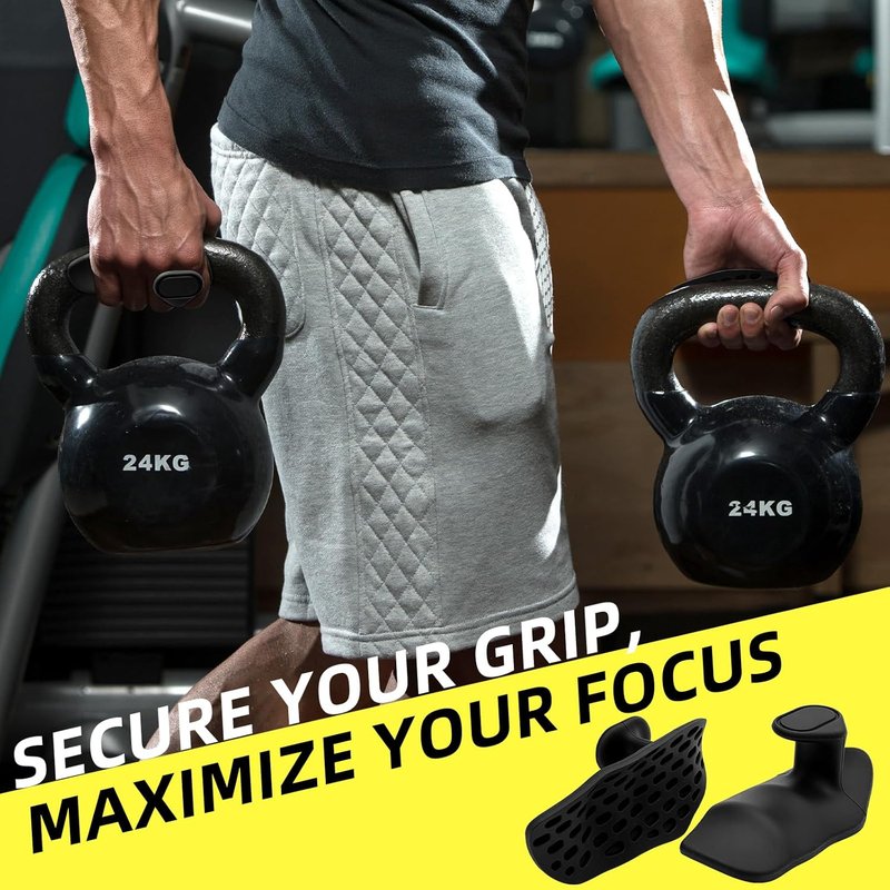 Anti-Slip Workout Grips - Ergonomic Silicone Gym Gloves for Weight Lifting & Fitness Training | Palm Protection