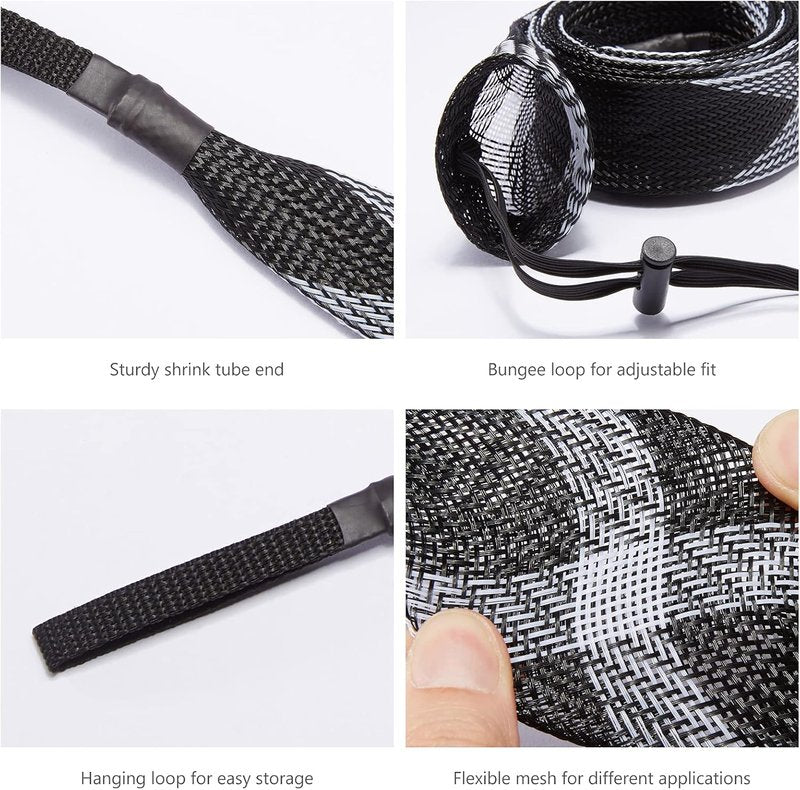 BASSDASH Fishing Rod Sleeves - Protective Casting & Spinning Rod Socks for Poles Up to 7.5ft