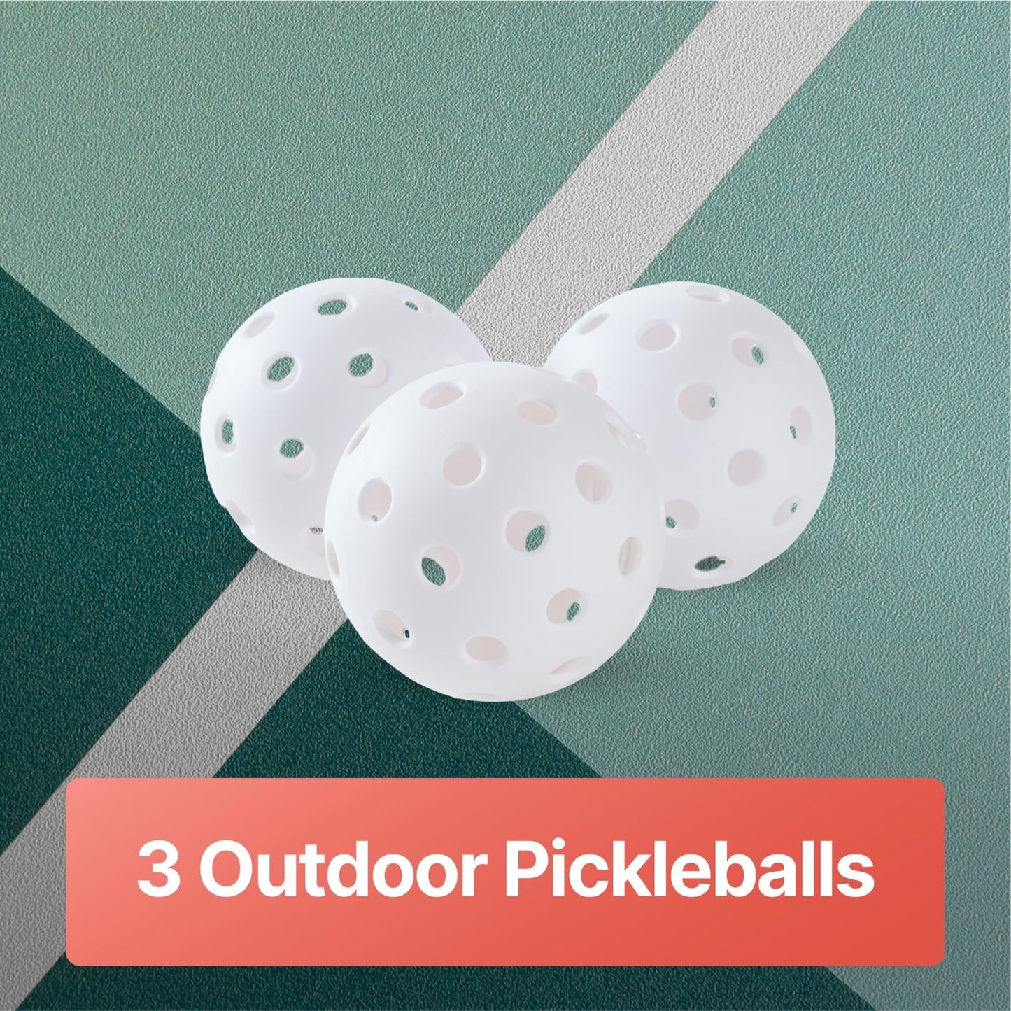 EastPoint 4-Player Fiberglass Pickleball Paddle Set