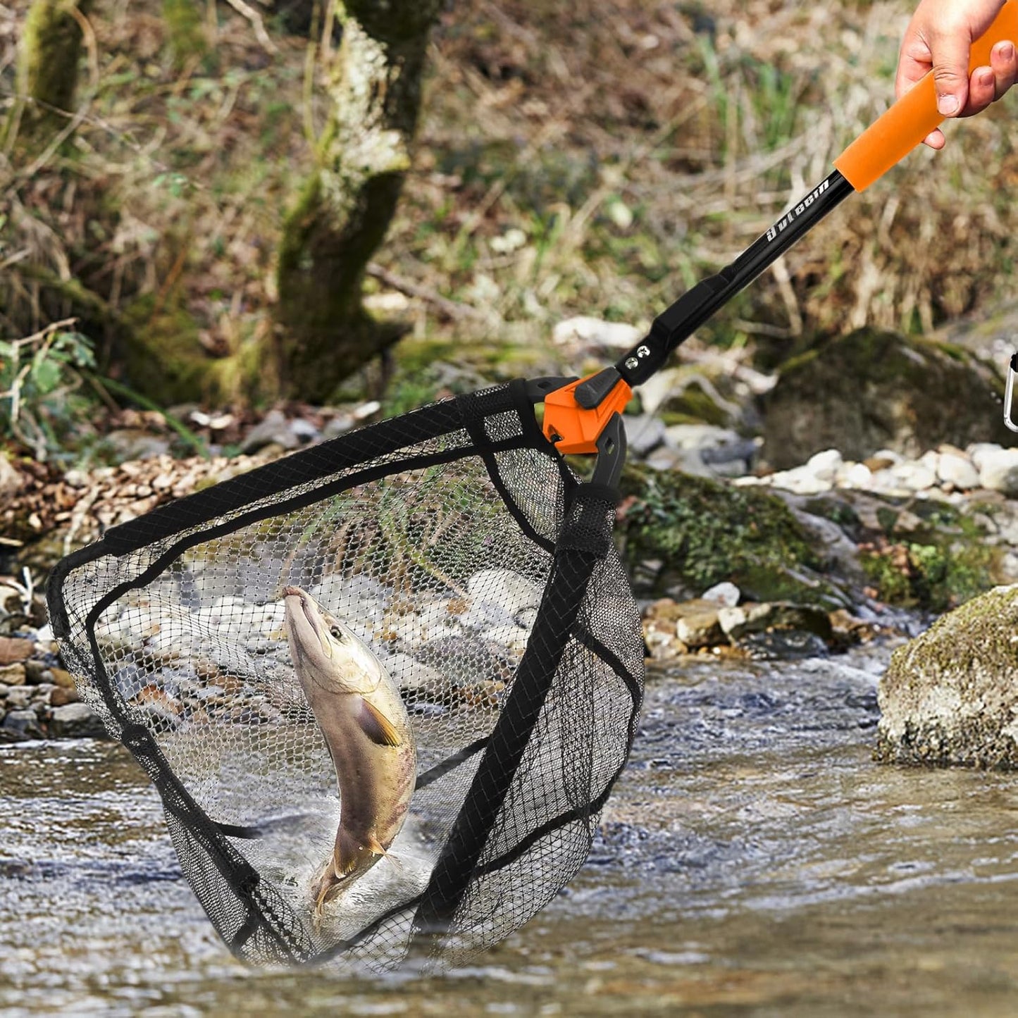 Floating Fishing Net - Lightweight Foldable Design | Ultra-Thin Rubber for Easy Catch & Release