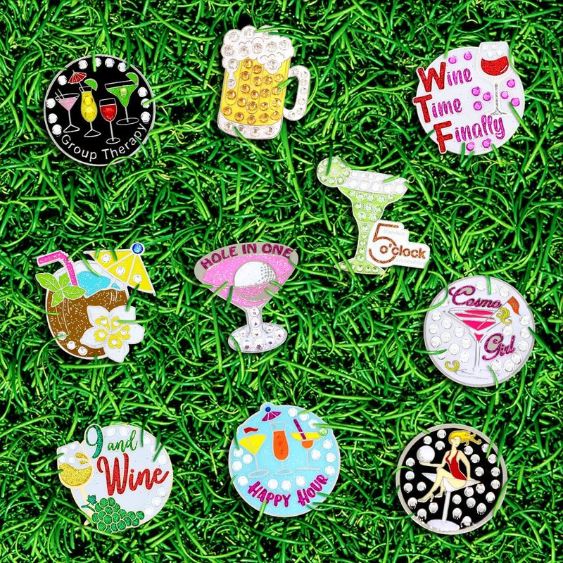 Navika Group Therapy Swarovski Crystal Ball Marker with Hat Clip Black, red, yellow, pink, green