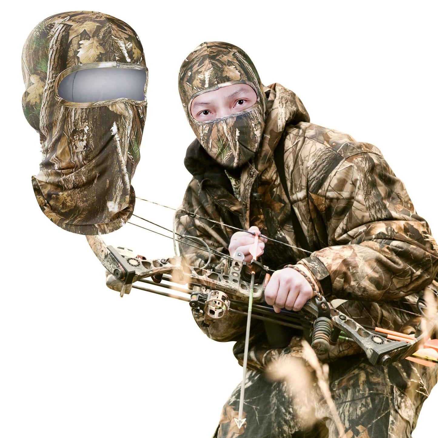 WTACTFUL 1-Pack Camouflage Ski Mask Camo Balaclava Face Mask for Men Women