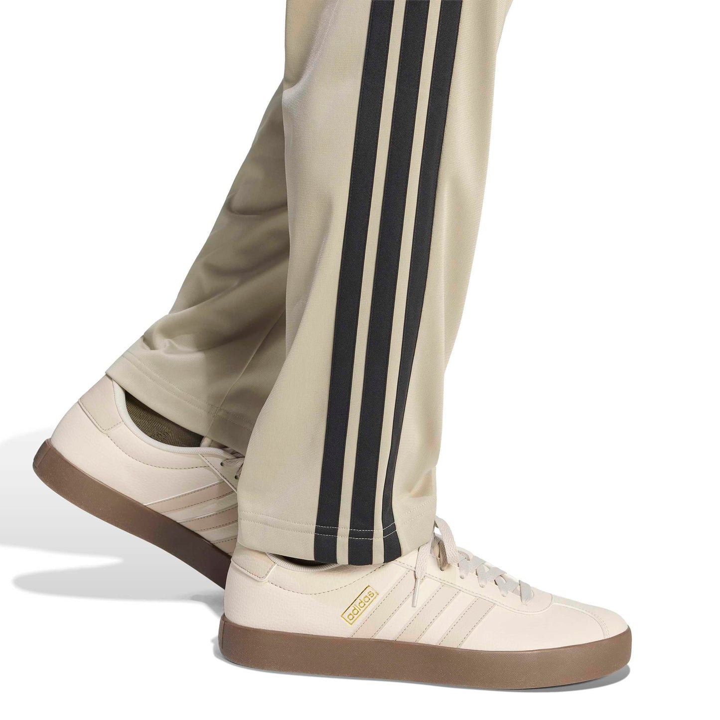 adidas Men's 3-Stripes Tricot Opem Hem Track Pants, Wonder Cargo, Large