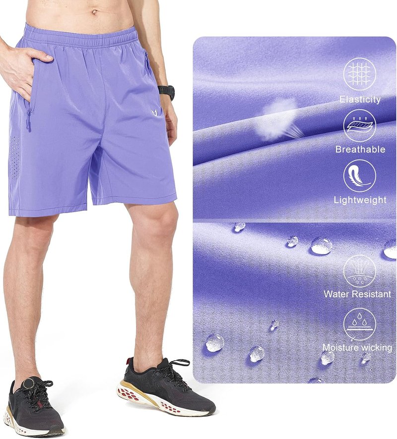 Men's Athletic Running Shorts - Quick Dry Lightweight Gym Workout | 5" 7" 9" Options