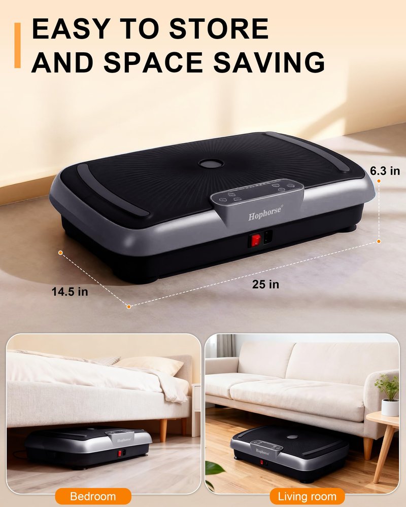 Vibration Plate Machine,180 Speeds Shake Plate for Lymphatic Drainage Weight Loss, Vibrating Fitness Platform 460LB Capacity Whole Body Workout with Bluetooth Home Exercise Gym Equipment for Women Men