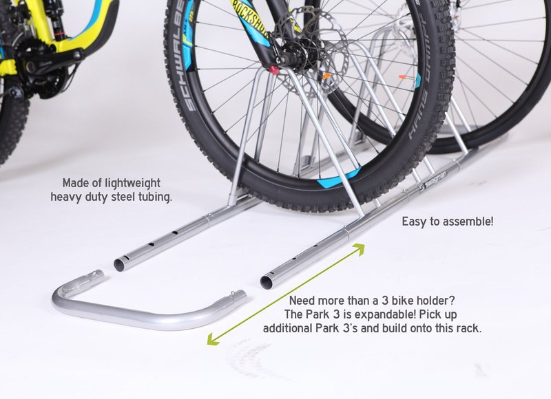 Swagman Park 3 Bike Storage Rack, Silver