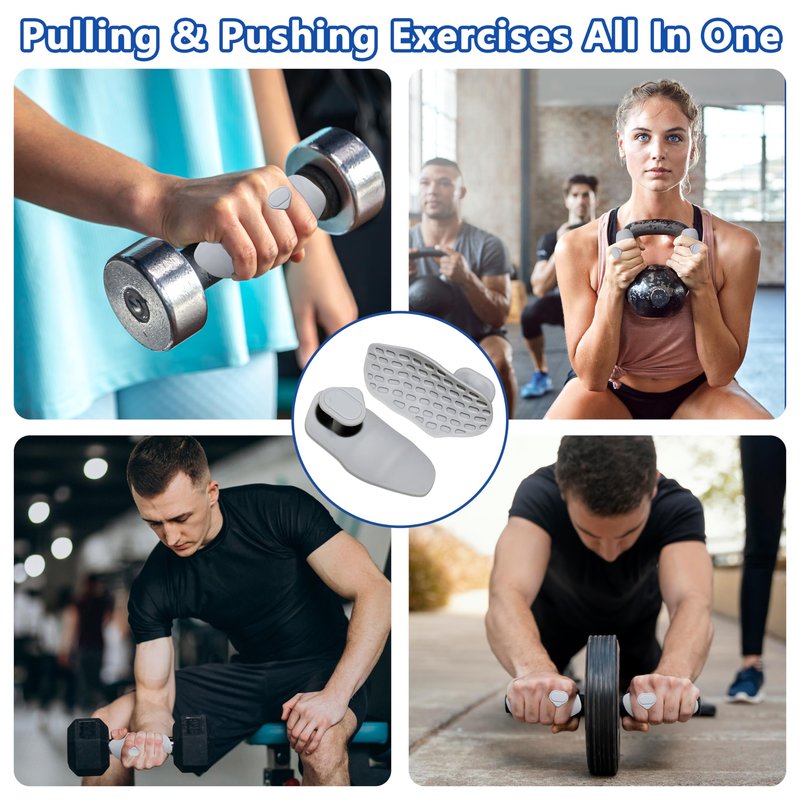 Epritliber Silicone Gym Grips for Weight Lifting,Workout Gloves for Women Men Alternative,Anti Slip Gym Workout Grip,Rubber Gym Hand Grips-Weightlifting Grips Pad for Barbell,Pull Up,Ryptfit,Training