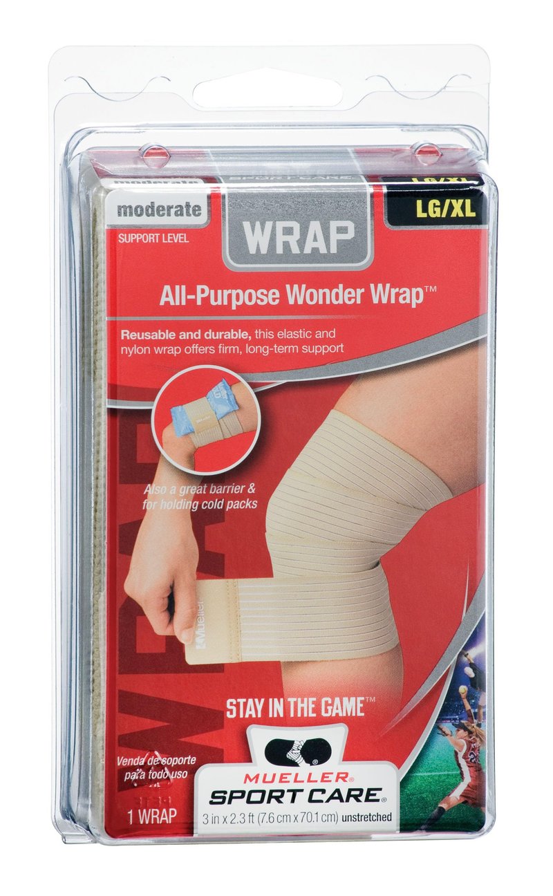 Mueller Beige Elasticated Wonder Wrap - L/XL