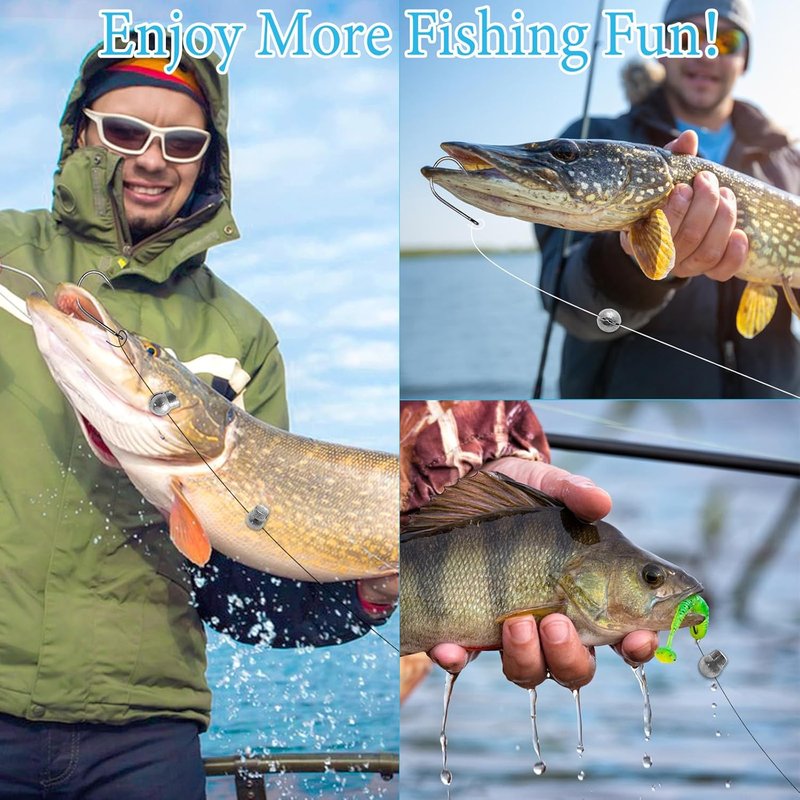 Split Shot Fishing Weights - 100Pcs Removable Lead Sinkers for Freshwater & Saltwater | Open Mouth Design