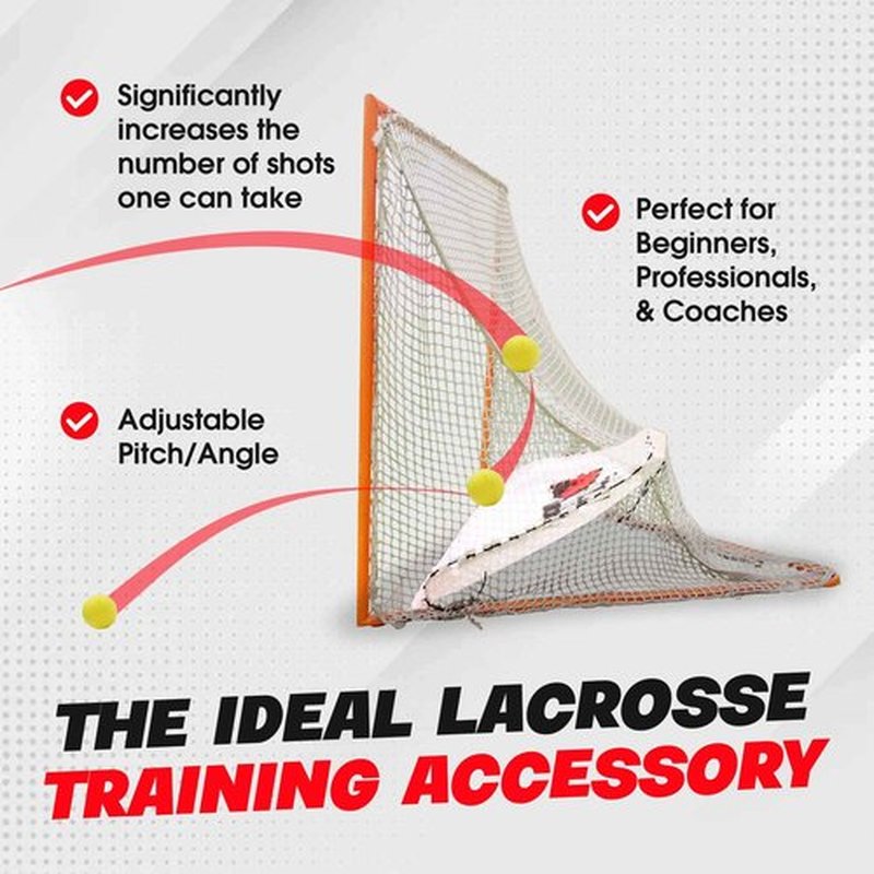 Goal Sports Innovation Lax Dog, Lacrosse Goal Ball Return Insert, Durable PVC Mesh In-Goal Rebounder, Easy-to-Install Net for Lacrosse, 6ft x 6ft