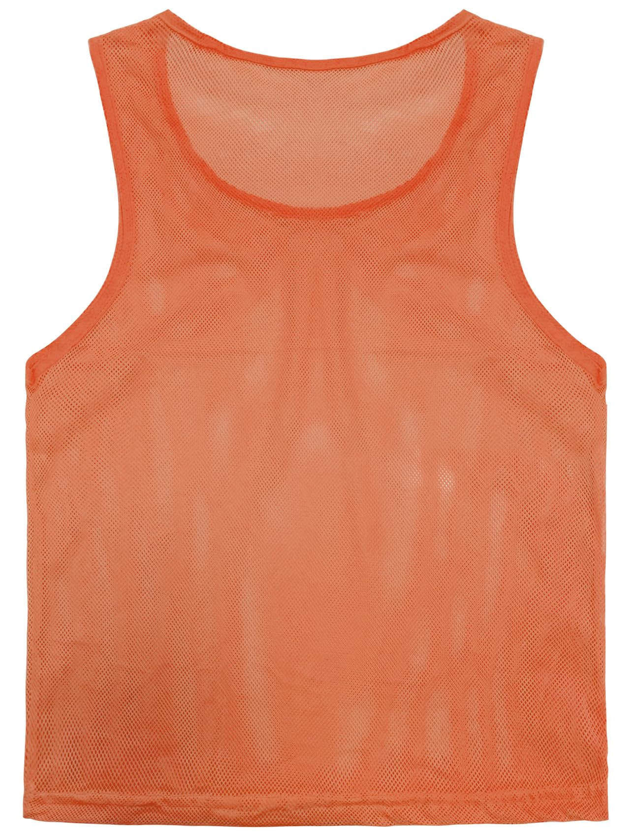 VOGRYE Pinnies Set of 12/24 Scrimmage Vests, Team Practice Sports for Child Youth/Adult, Lightweight Basketball Jersey