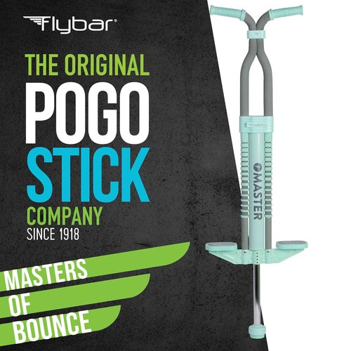 Flybar Master Pogo Stick for Kids Ages 9+, 80–160 lbs – Easy Grip Handles – Active Exercise Toy for Tweens & Teens – Outdoor Toy with Non-Slip Foot Pegs for Boys and Girls – No Assembly Needed