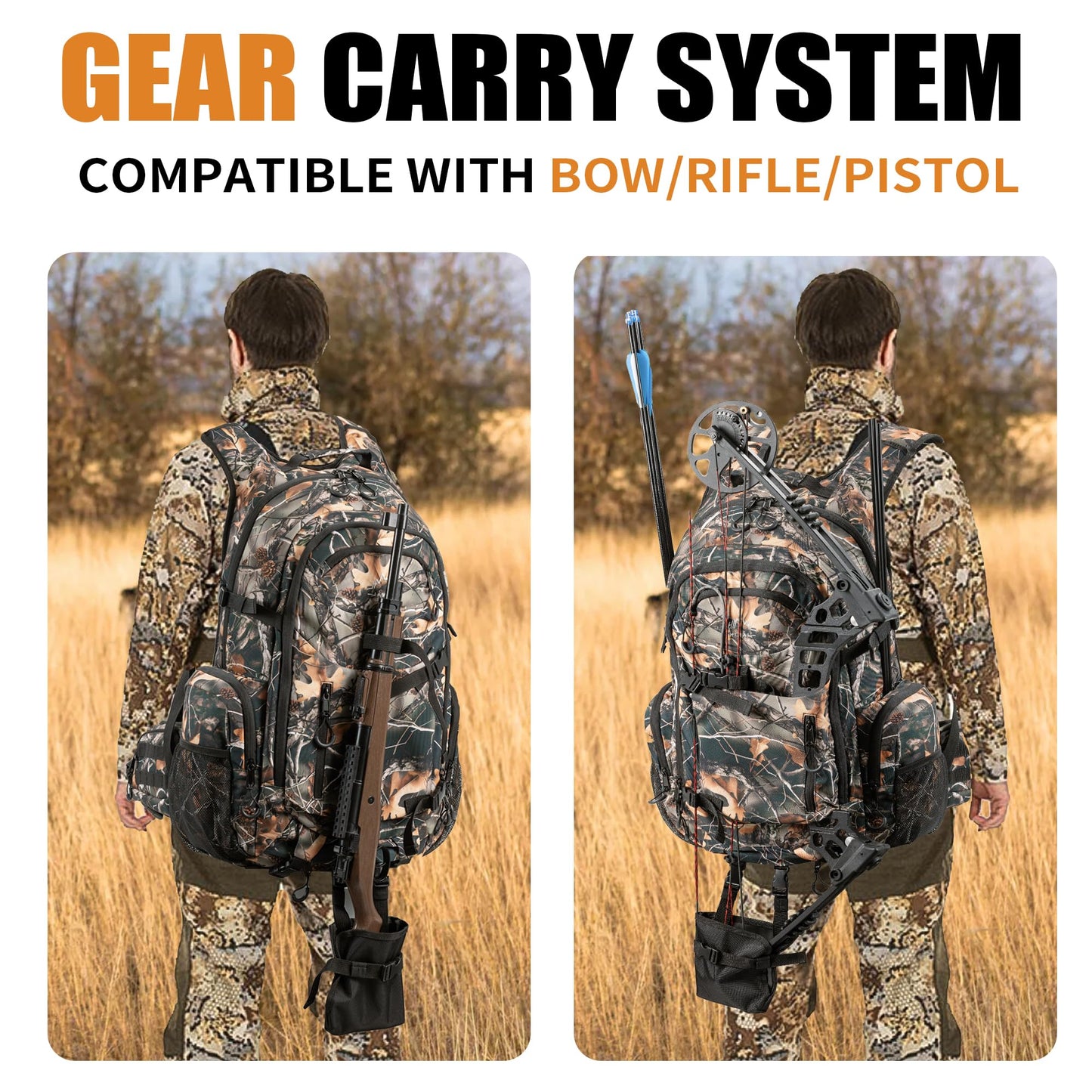 uniHimal Hunting Backpack,35L Waterproof Camo Backpacks for Men