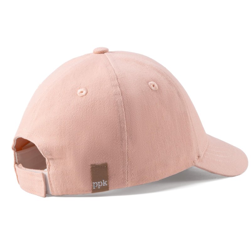 Kids Baseball Cap for Children, Premium Cotton, Stylish Hat Design- Girls 3-7 Years Age - Pastel Pink, White Daisy Patch