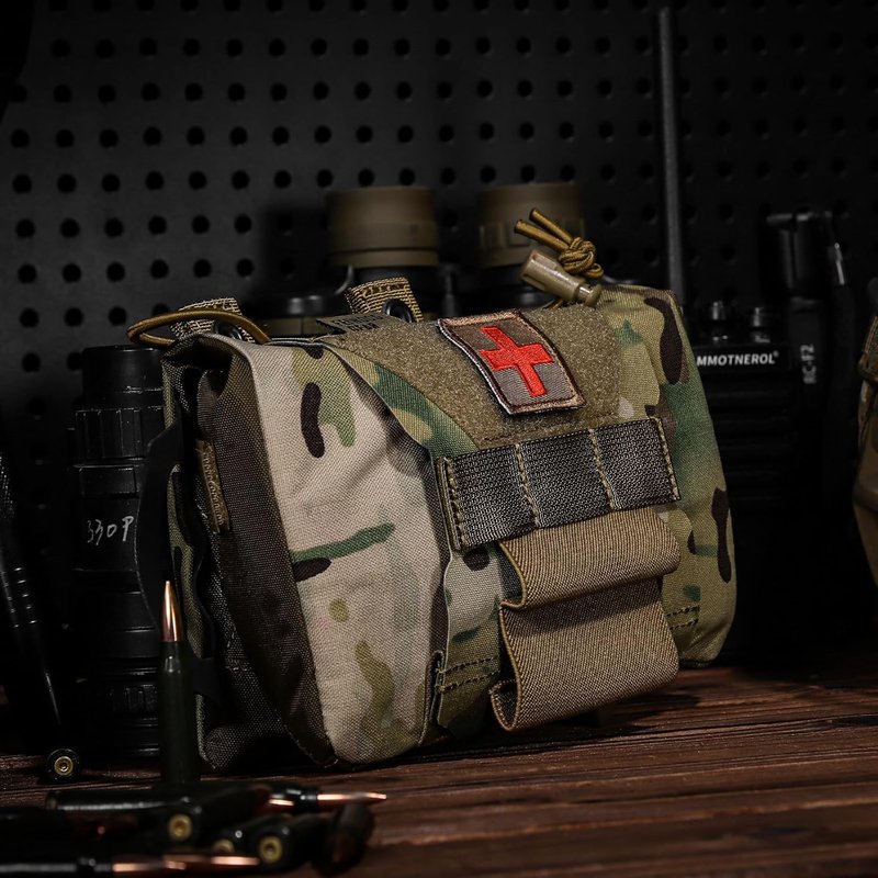 Tactical IFAK Pouch - Rapid Tear-Away First Aid Kit for Outdoor Travel | Emergency Survival Bag