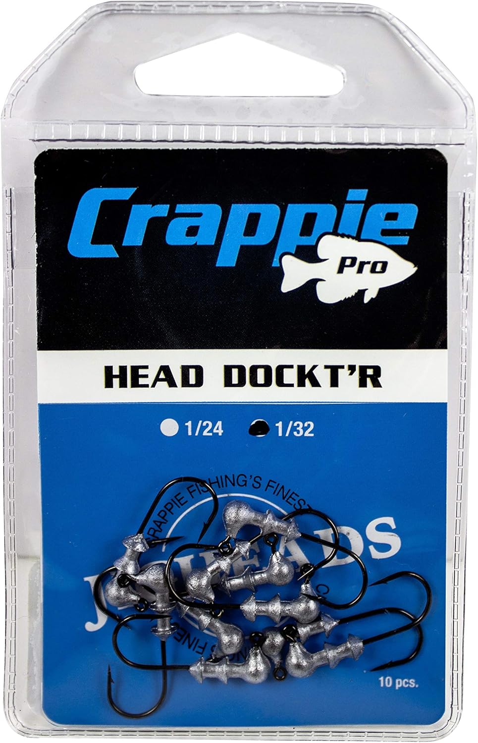 Bobby Garland Crappie Pro Jig Heads - Premium Fishing Lures for Crappie | 1/8 oz, 1/4 oz Options