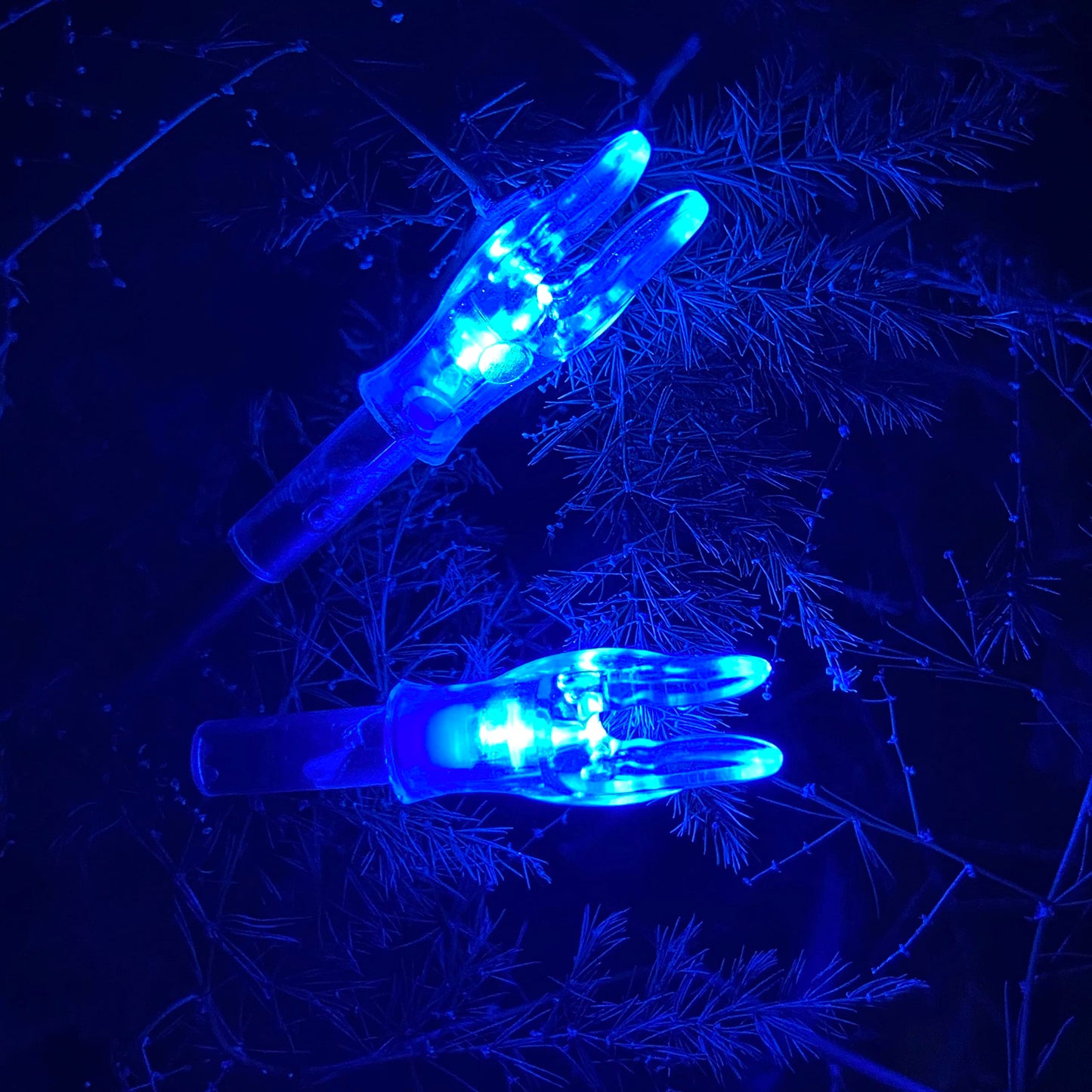 KEAUP 6 Pack X Lighted Nocks for Arrows Universal X/5.2mm LED Lighted Knocks with .204 .233 .244 .246 Inside Diameter, Screwdriver Included