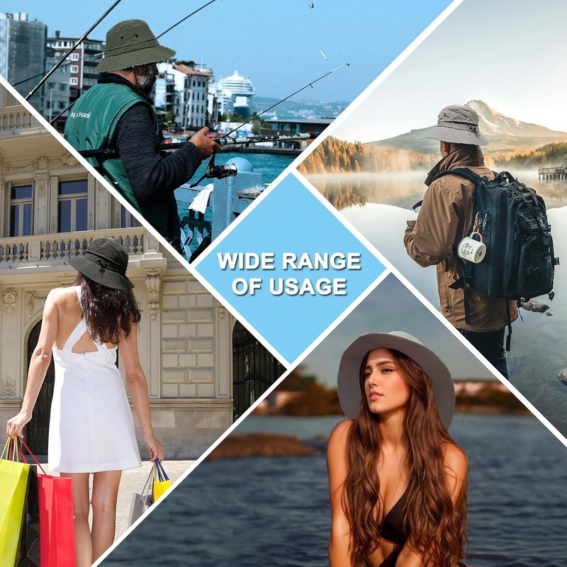 Packable Women's Bucket Hat - Quick Dry Mesh for UV Protection | Ideal for Fishing, Hiking, Beach & Safari
