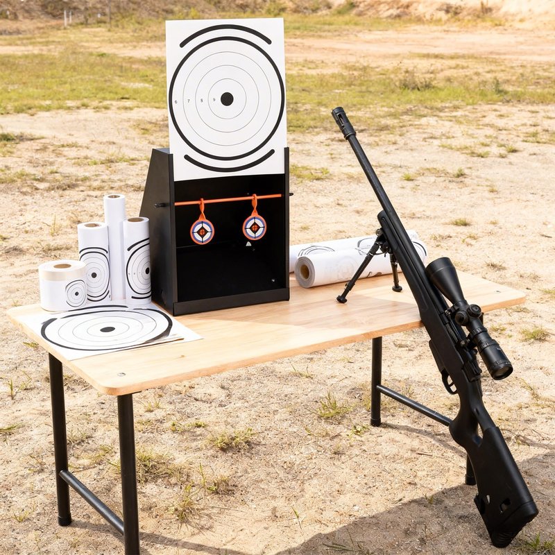 Nova Shock BB Trap Target for Airgun, BB Trap Target with 10pcs Paper Targets and 2 Spinner Targets