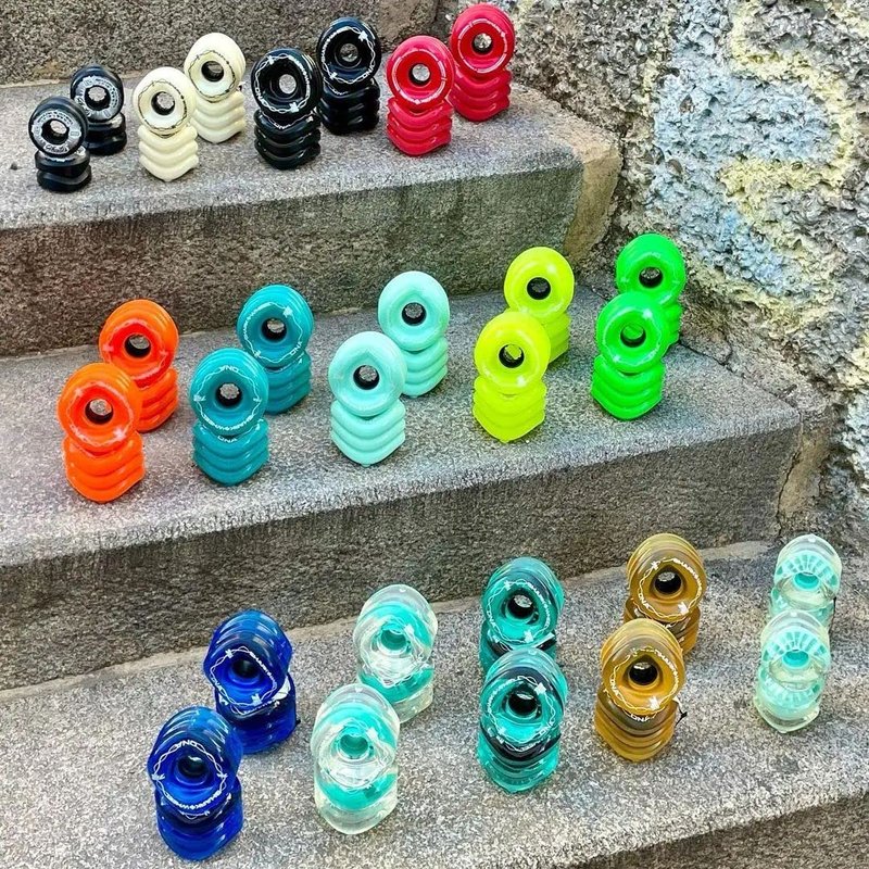 Shark Wheel 60 mm 78a, Skateboard Cruising Wheels, California Roll, Sapphire, Set of 4 Wheels