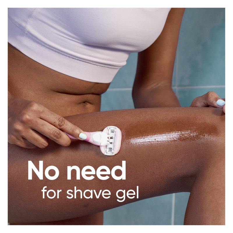 Gillette Venus ComfortGlide White Tea Women's Razor 1 Handle + 4 Blade Refills