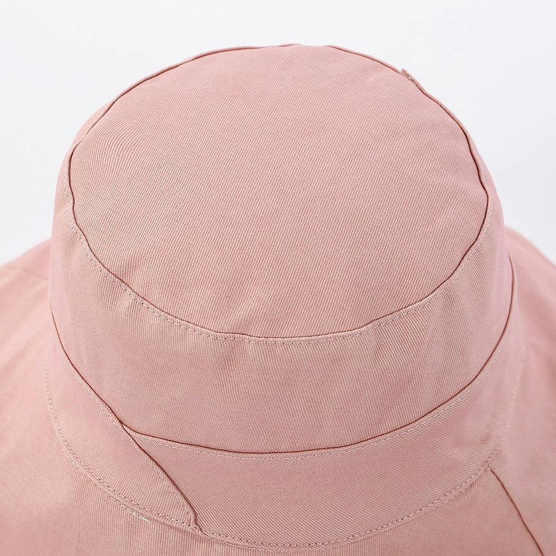 Summer Sun Hat for Women - Wide Brim Reversible Floral Beach Bucket Hat | UV Protection, Foldable Travel Design