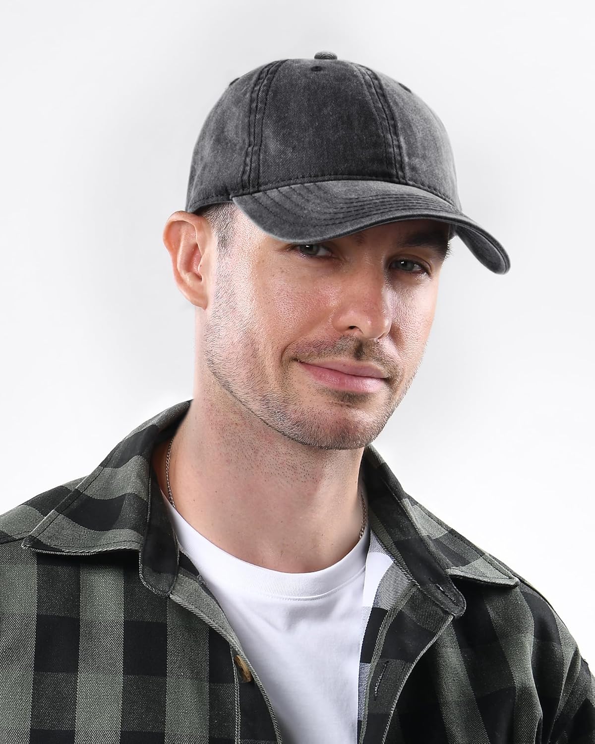 FURTALK Vintage Washed Cotton Baseball Cap - Unisex Distressed Dad Hat | Adjustable Fit, 3 Packs