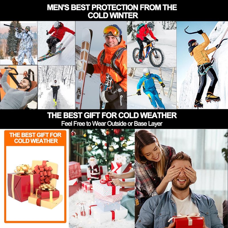 Men's Thermal Underwear Set - Quick-Drying Fleece Base Layer | Top & Long Johns