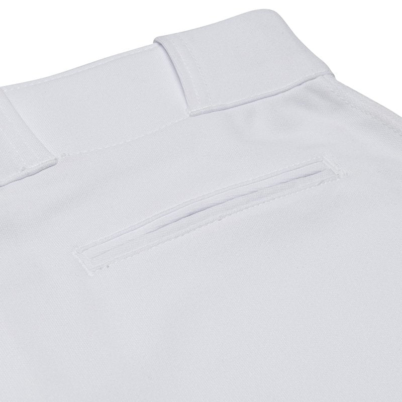 Champro MVP OB OpenBottom Loose-Fit Baseball Pant in Solid Color with Reinforced Double Knee, White, Adult Medium