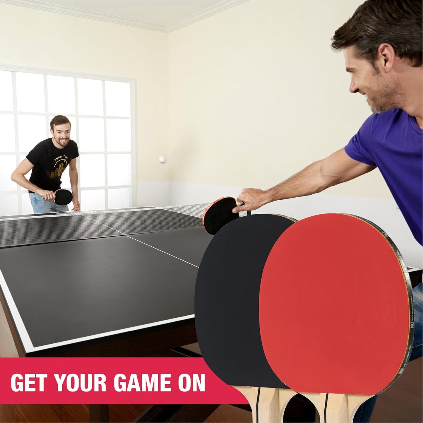 Table Tennis Tables - Foldable Ping Pong Tables with Nets for Easy Storage | Perfect for Family Game Rooms