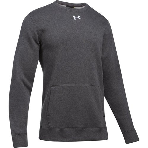 Under Armour Men's Hustle Fleece Crew (Carbon Heather