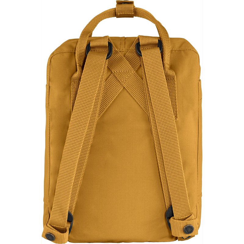 Fjällräven Kanken Mini Backpack - Compact Everyday Carry, Durable Vinylon Fabric - Travel, Arctic Green/Spicy Orange