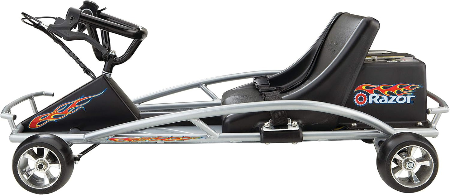 Electric Go-Kart for Ages 8+ | Razor Ground Force One - 12 MPH, 40 Min Runtime, Variable Speed Throttle