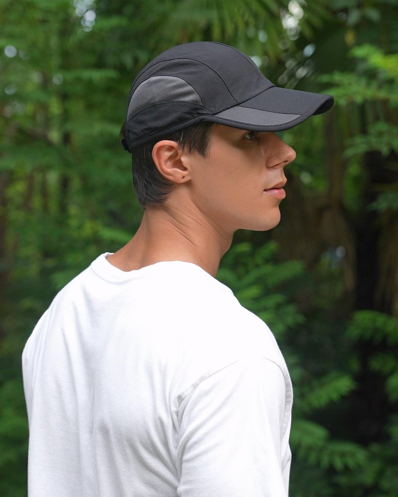 GADIEMKENSD Outdoor Running Hat Men Cooling Golf Hat Women Baseball Cap Quick Dry Breathable Mesh UPF50+ Sun Cap Trucker Dad Hats for Tennis Summer Beach Pickleball Plain White M/L 7-7 1/2